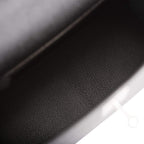 Hermes Black Epsom Sellier Kelly 28cm Palladium Hardware