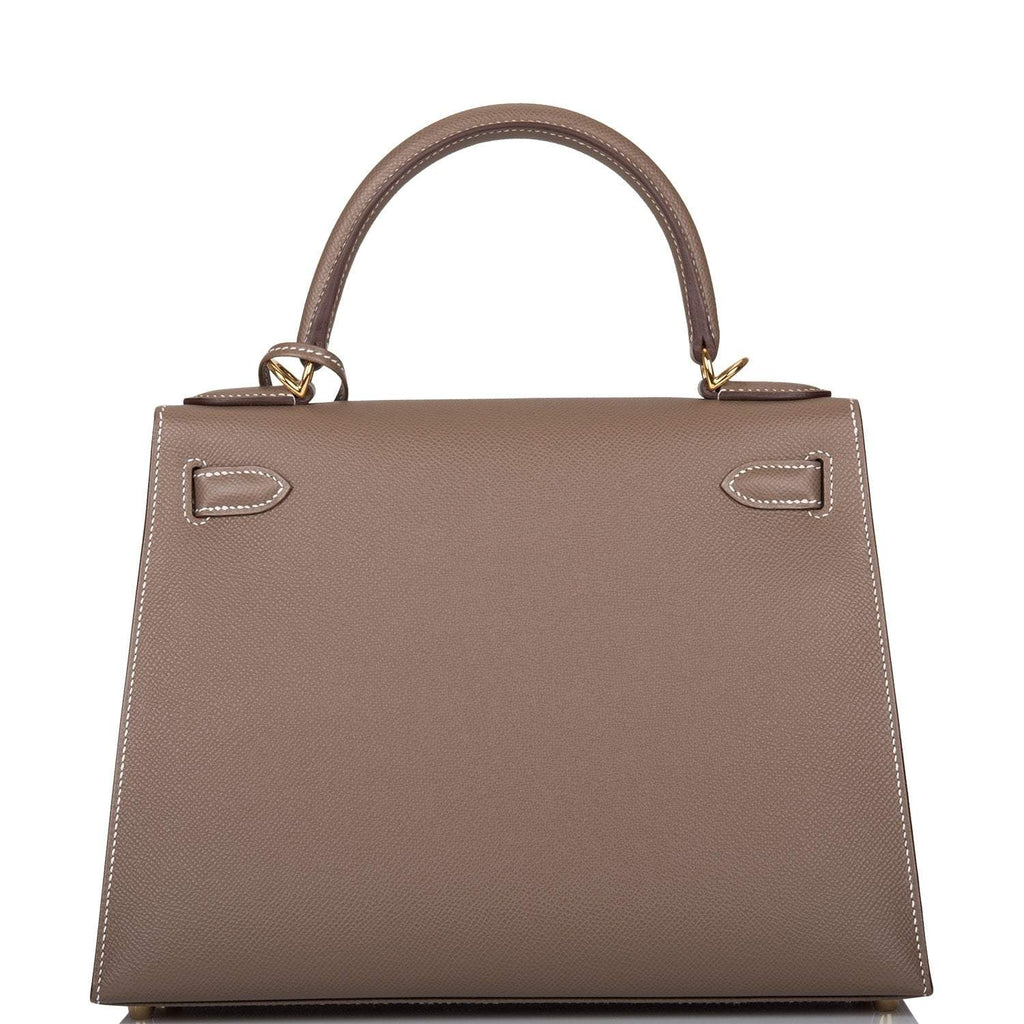 Hermes Etoupe Epsom Sellier Kelly 28cm Gold Hardware