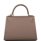 Hermes Etoupe Epsom Sellier Kelly 28cm Gold Hardware