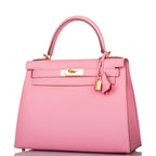 Hermes Horseshoe Stamp (HSS) Rose Confetti Verso Epsom Sellier Kelly 28cm Gold Hardware