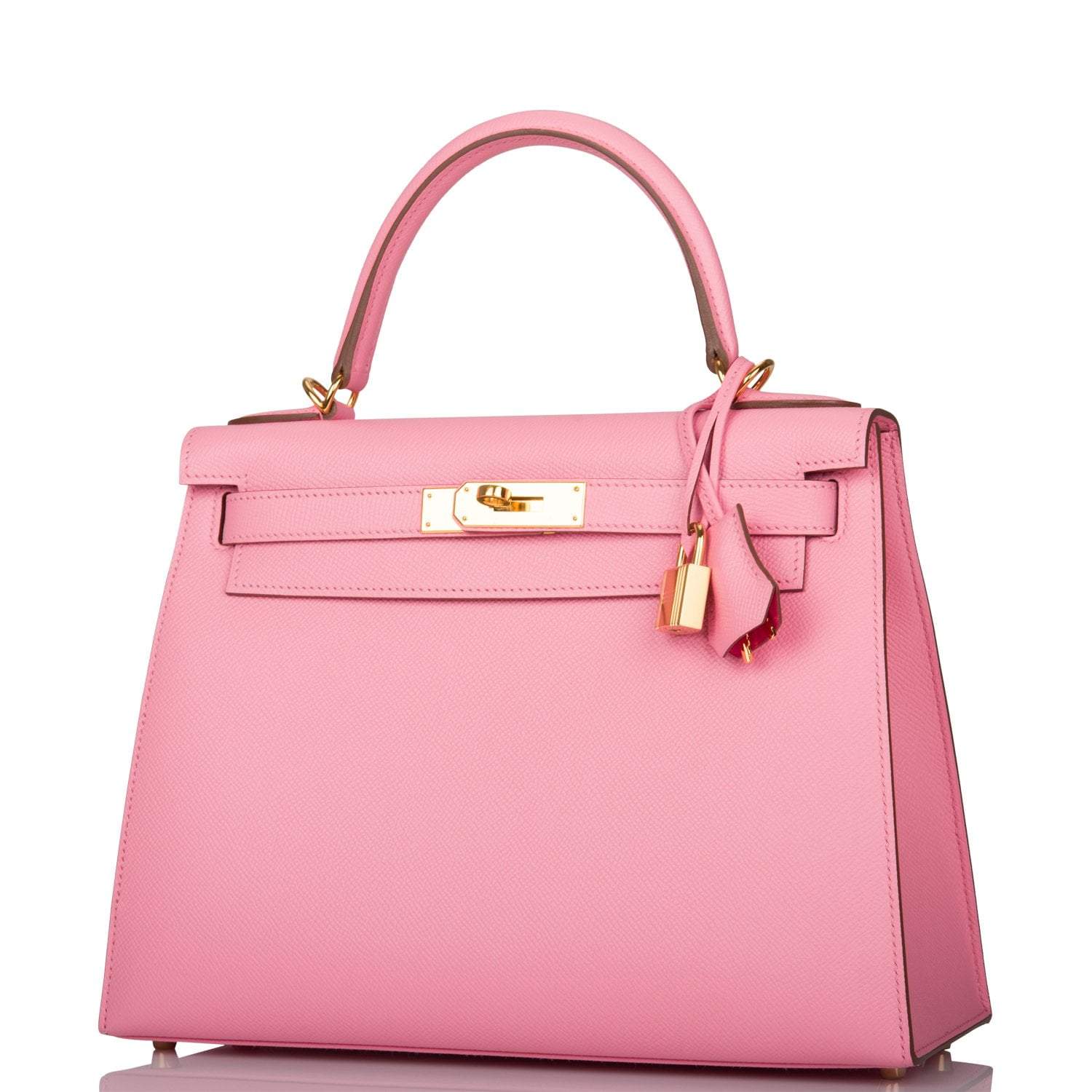 Hermes Horseshoe Stamp (HSS) Rose Confetti Verso Epsom Sellier Kelly 28cm Gold Hardware