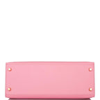 Hermes Horseshoe Stamp (HSS) Rose Confetti Verso Epsom Sellier Kelly 28cm Gold Hardware