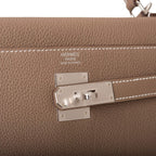 Hermes Kelly Retourne 32 Etoupe Togo Palladium Hardware