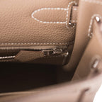 Hermes Kelly Retourne 32 Etoupe Togo Palladium Hardware
