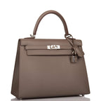 Hermes Etain Epsom Sellier Kelly 25cm Palladium Hardware
