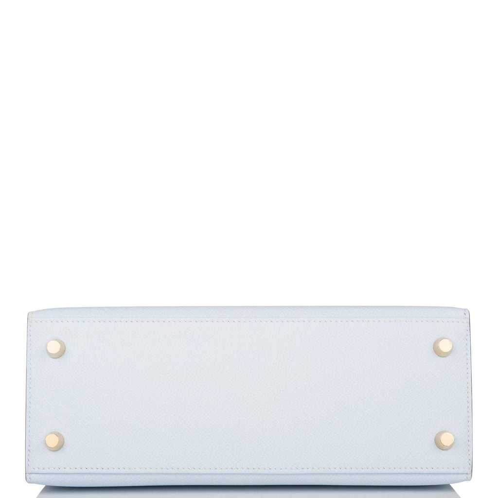 Hermes Bleu Brume Epsom Sellier Kelly 25cm Gold Hardware
