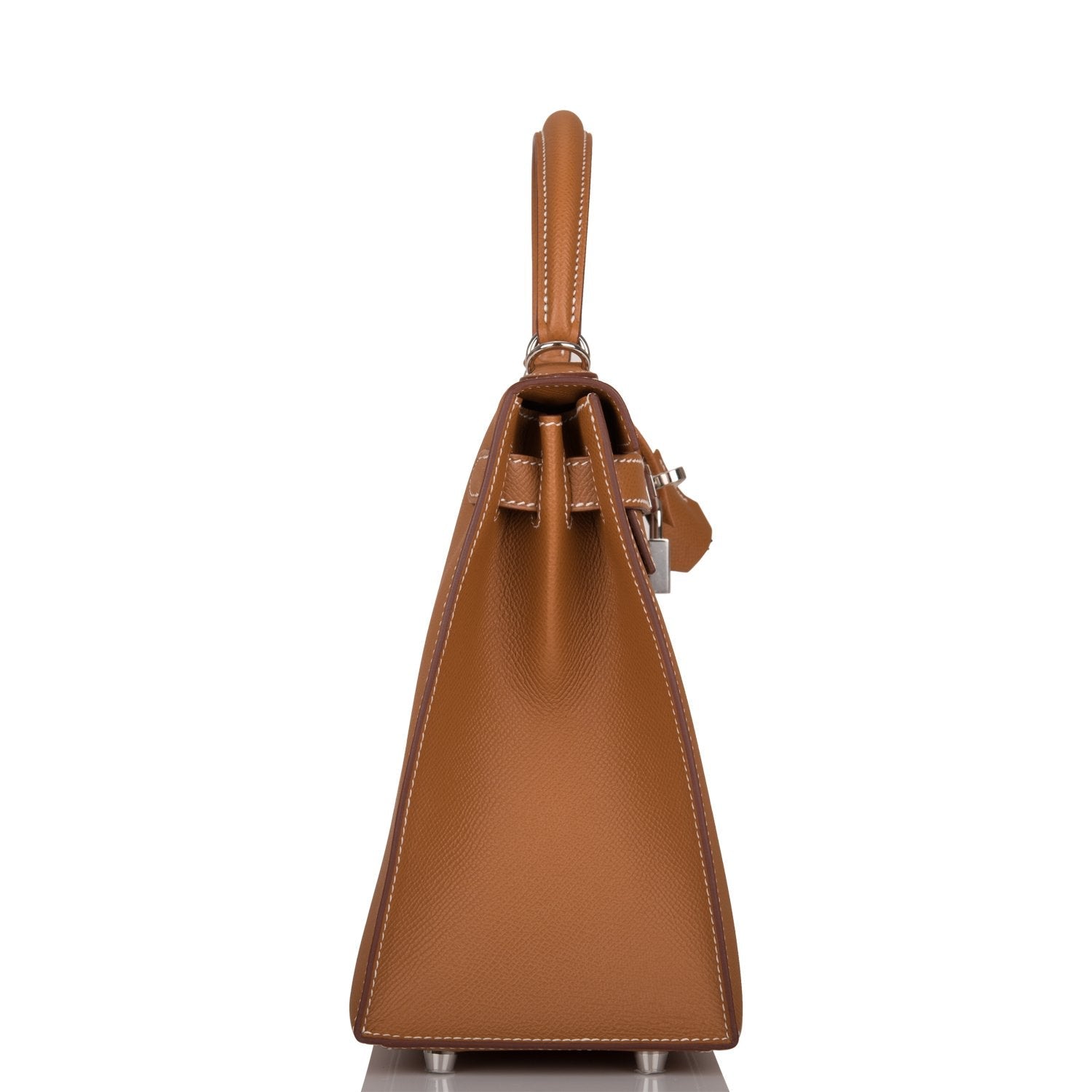 Hermes Gold Epsom Sellier Kelly 28cm Palladium Hardware