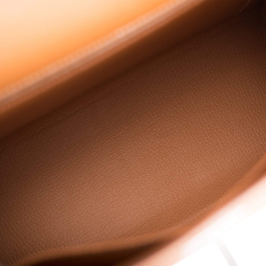 Hermes Gold Epsom Sellier Kelly 28cm Palladium Hardware