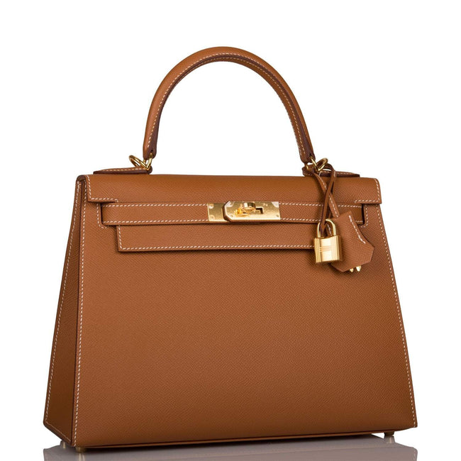 Hermes Kelly Sellier 28 Gold Epsom Gold Hardware Main Image