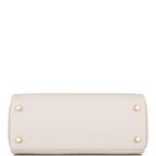 Hermes Gris Perle Swift Retourne Kelly 25cm Gold Hardware