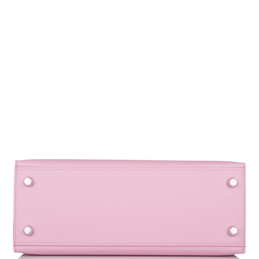 Hermes Mauve Sylvestre Epsom Sellier Kelly 25cm Palladium Hardware