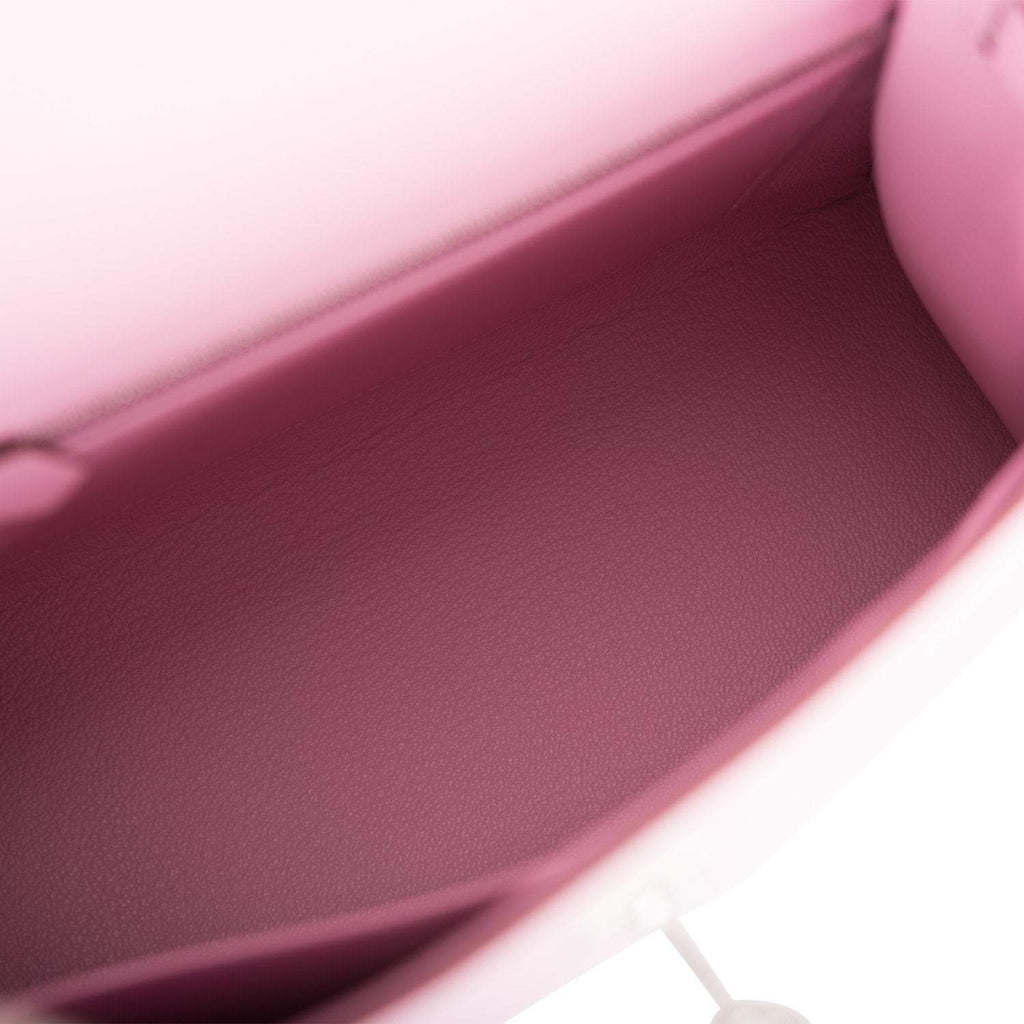 Hermes Mauve Sylvestre Epsom Sellier Kelly 25cm Palladium Hardware