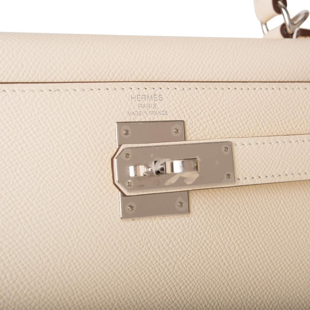 Hermes Nata Verso Epsom Sellier Kelly 28cm Palladium Hardware