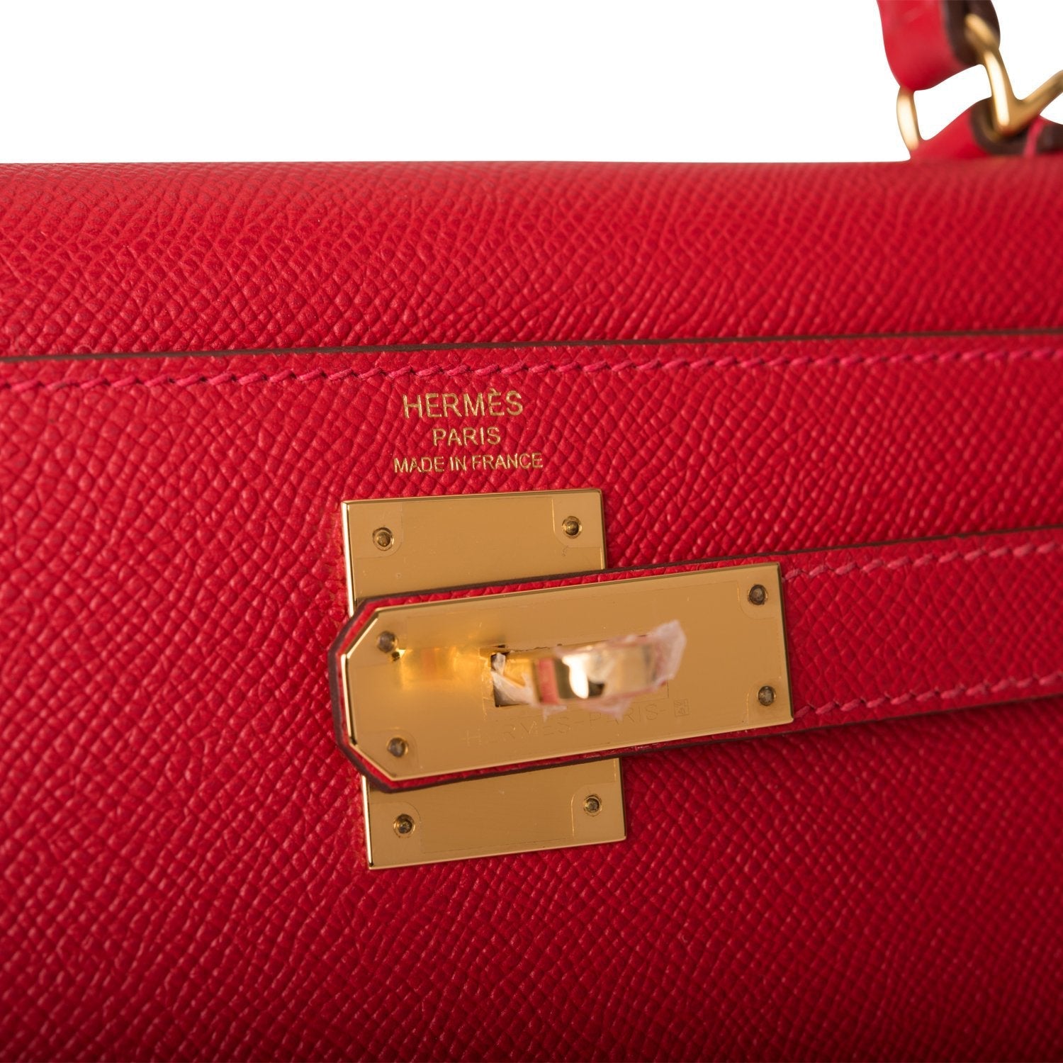 Hermes Rouge Casaque Epsom Sellier Kelly 28cm Gold Hardware