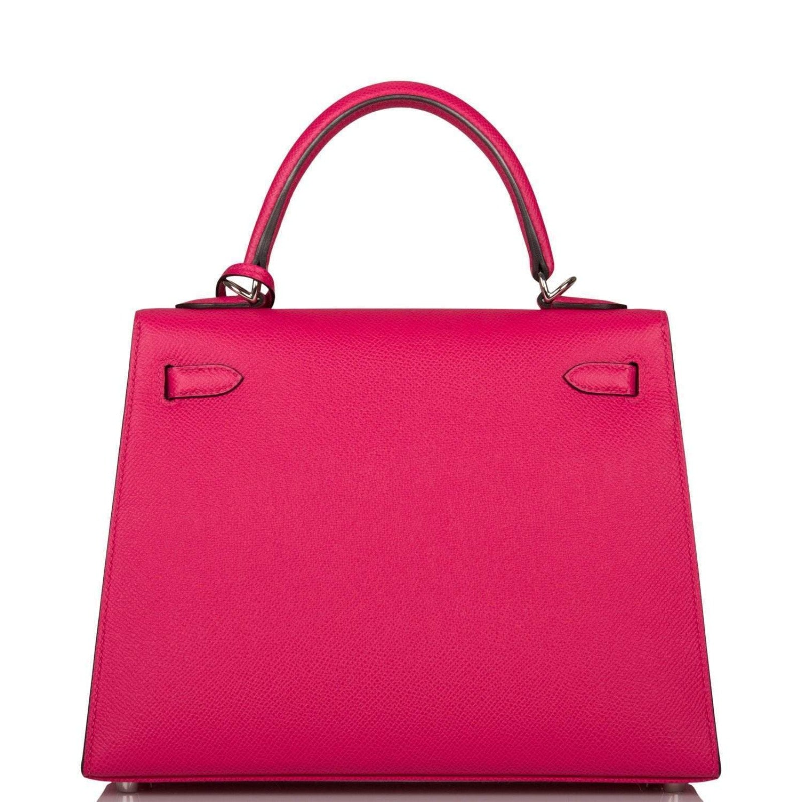 Hermes Rose Mexico Epsom Sellier Kelly 25cm Palladium Hardware