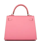 Hermes Rose Confetti Epsom Sellier Kelly 25cm Palladium Hardware