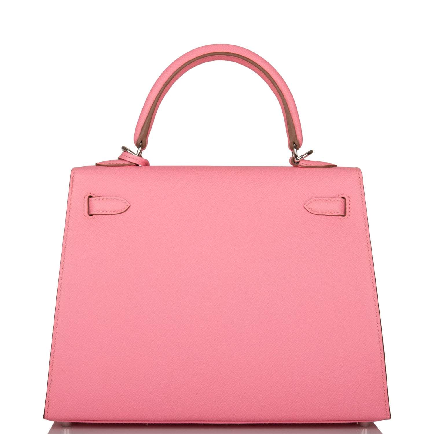 Hermes Rose Confetti Epsom Sellier Kelly 25cm Palladium Hardware
