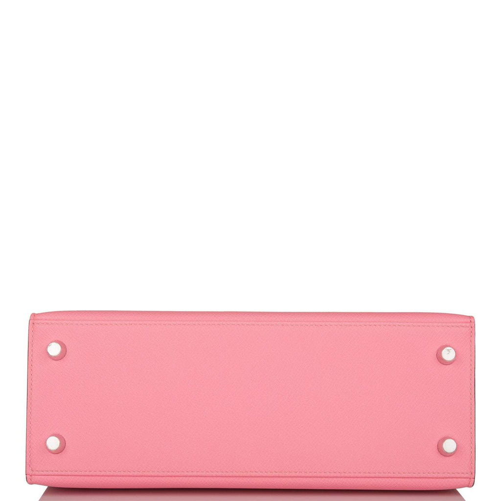 Hermes Rose Confetti Epsom Sellier Kelly 25cm Palladium Hardware