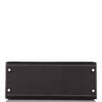 Hermes Kelly 28cm Bi-Color Black and Craie Epsom Sellier Brushed Palladium Hardware