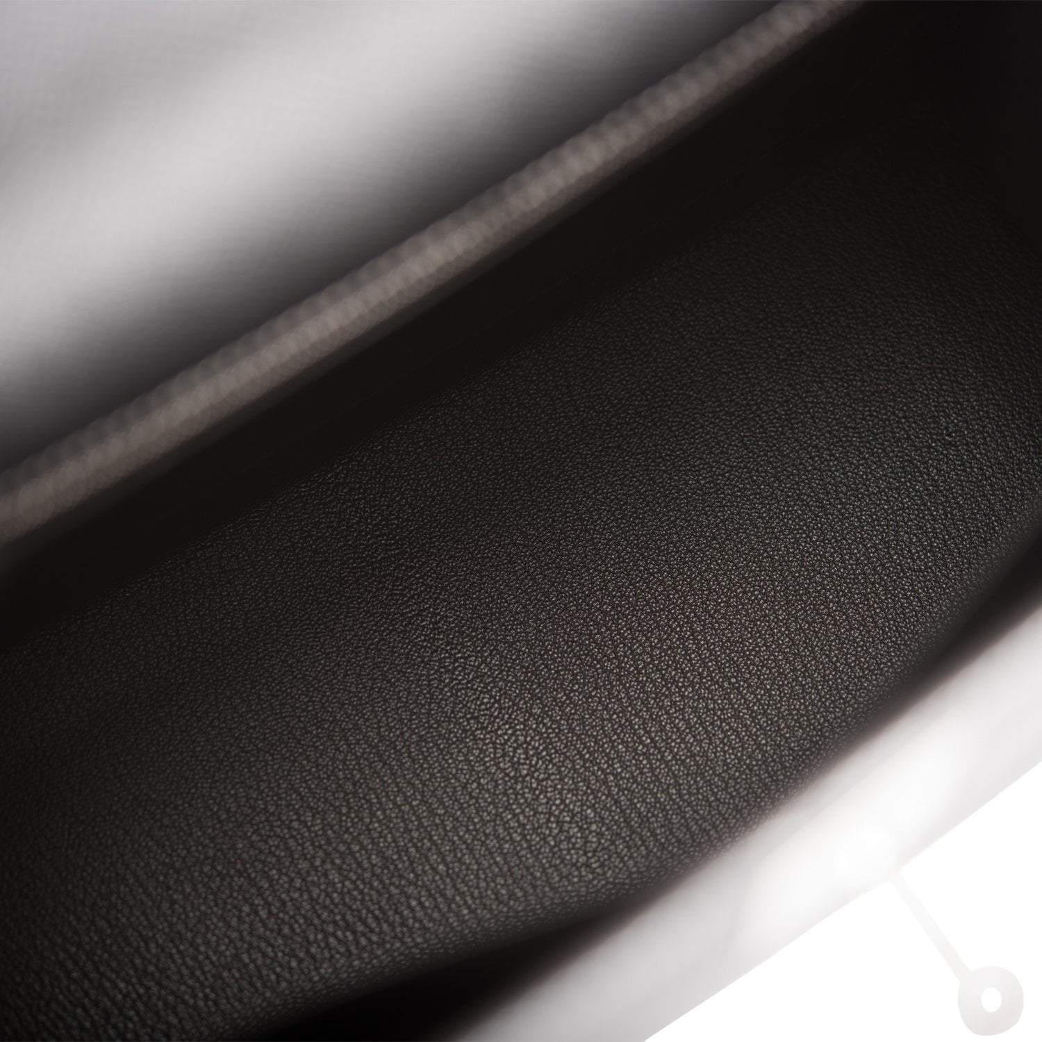 Hermes Kelly 28cm Bi-Color Black and Craie Epsom Sellier Brushed Palladium Hardware