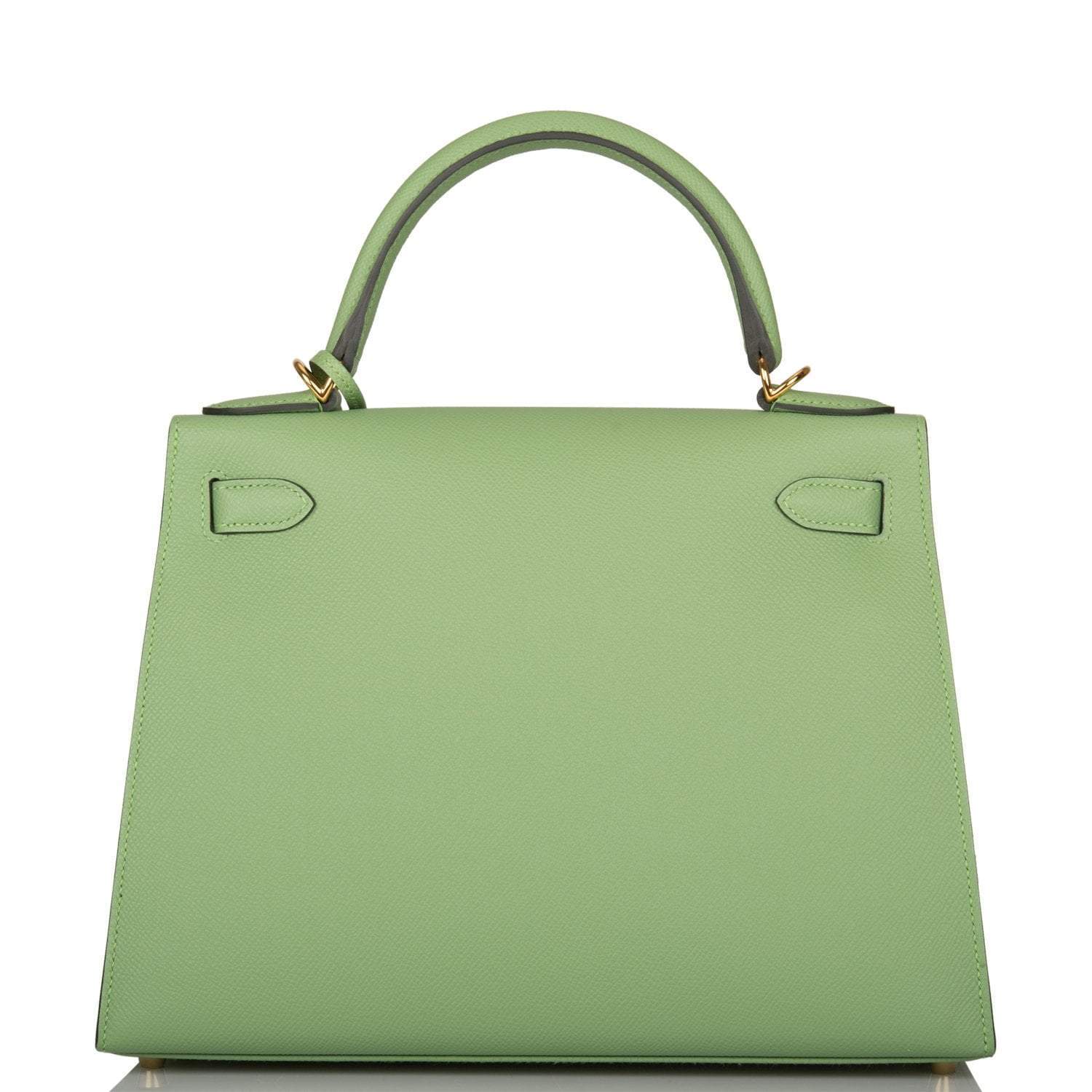 Hermes Vert Criquet Epsom Sellier Kelly 28cm Gold Hardware