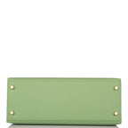 Hermes Vert Criquet Epsom Sellier Kelly 28cm Gold Hardware