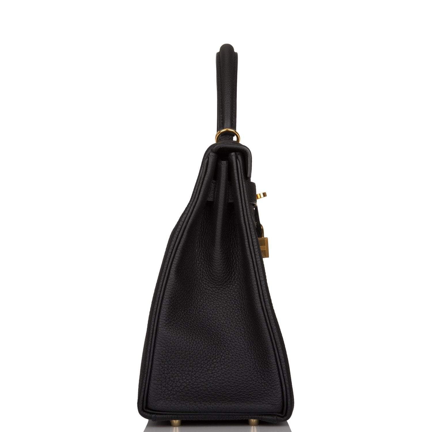 Hermes Kelly Retourne 32cm Black Togo Gold Hardware