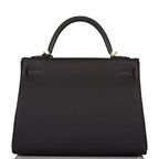 Hermes Kelly Retourne 32cm Black Togo Gold Hardware