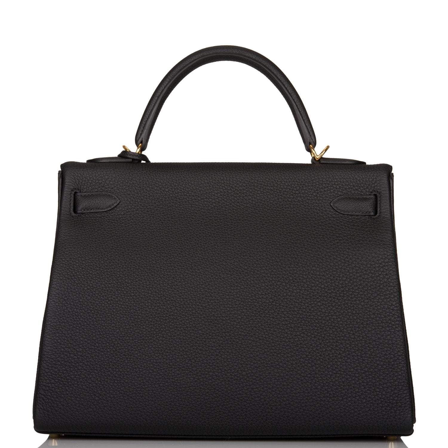 Hermes Kelly Retourne 32cm Black Togo Gold Hardware