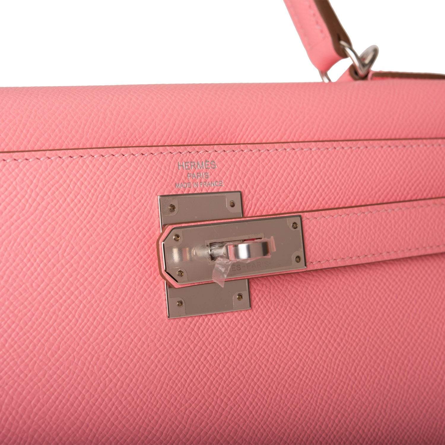 Hermes Rose Confetti Epsom Sellier Kelly 28cm Palladium Hardware