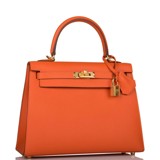 Hermes Feu Epsom Sellier Kelly 25cm Gold Hardware Main Image
