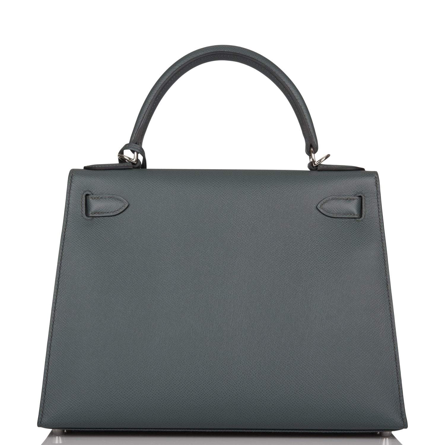 Hermes Bleu Orage Epsom Sellier Kelly 28cm Palladium Hardware