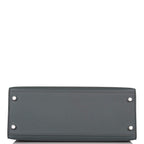 Hermes Bleu Orage Epsom Sellier Kelly 28cm Palladium Hardware