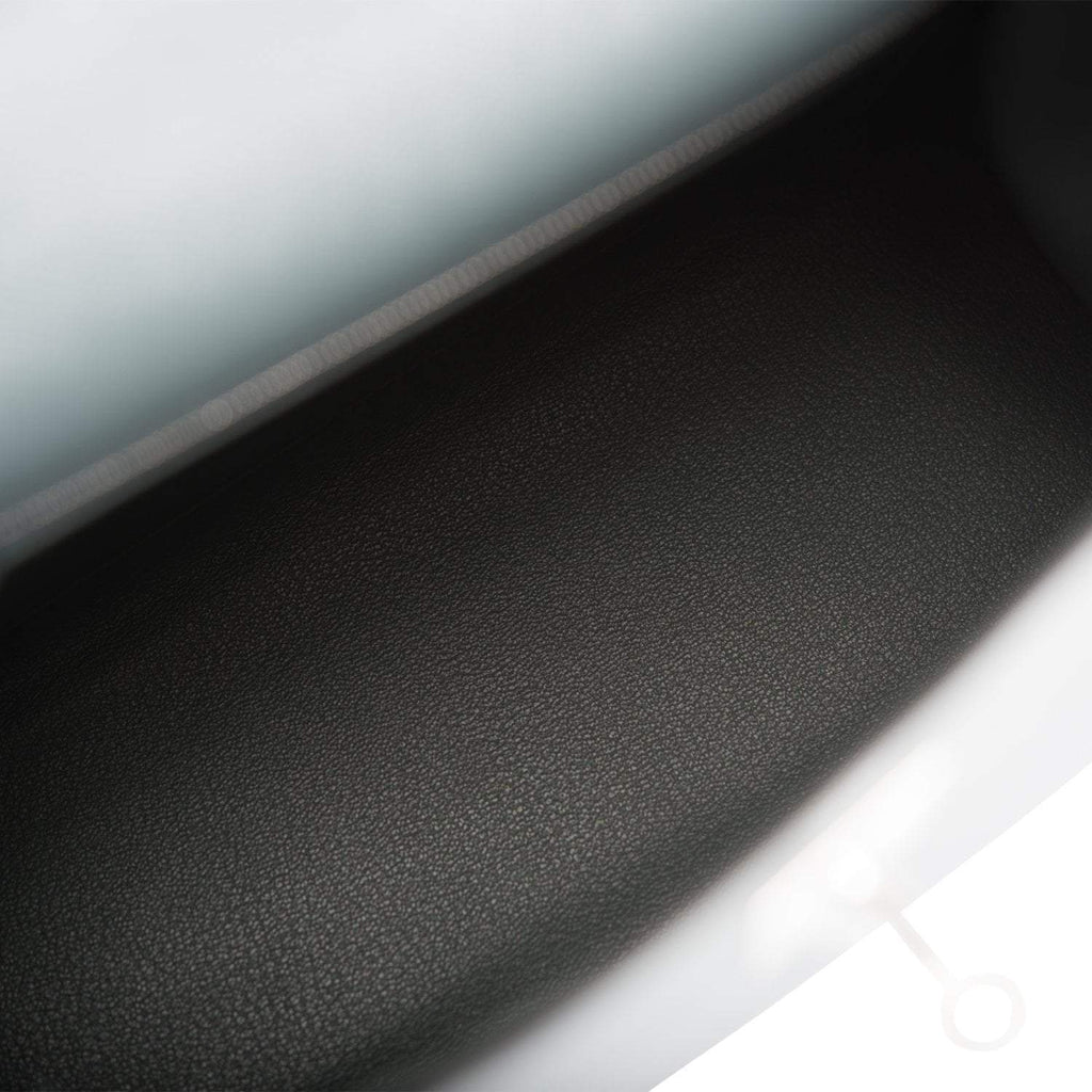 Hermes Bleu Orage Epsom Sellier Kelly 28cm Palladium Hardware