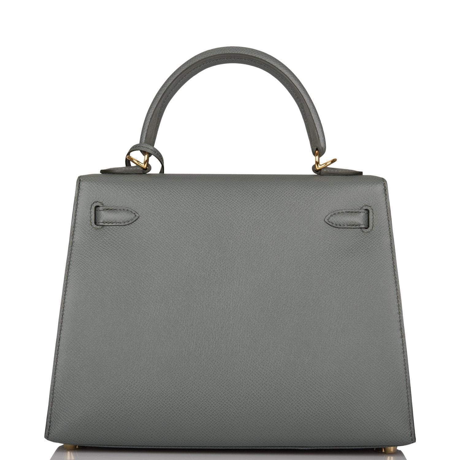 Hermes Vert Amande Epsom Sellier Kelly 25cm Gold Hardware