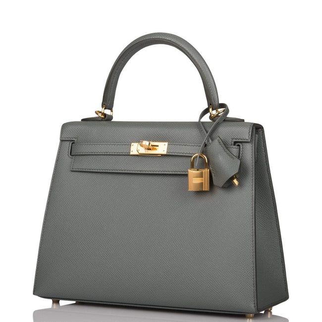 Hermes Vert Amande Epsom Sellier Kelly 25cm Gold Hardware Main Image