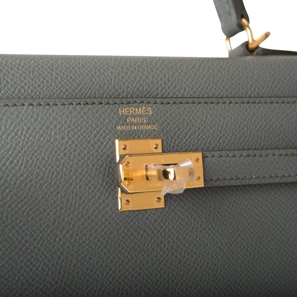 Hermes Vert Amande Epsom Sellier Kelly 25cm Gold Hardware