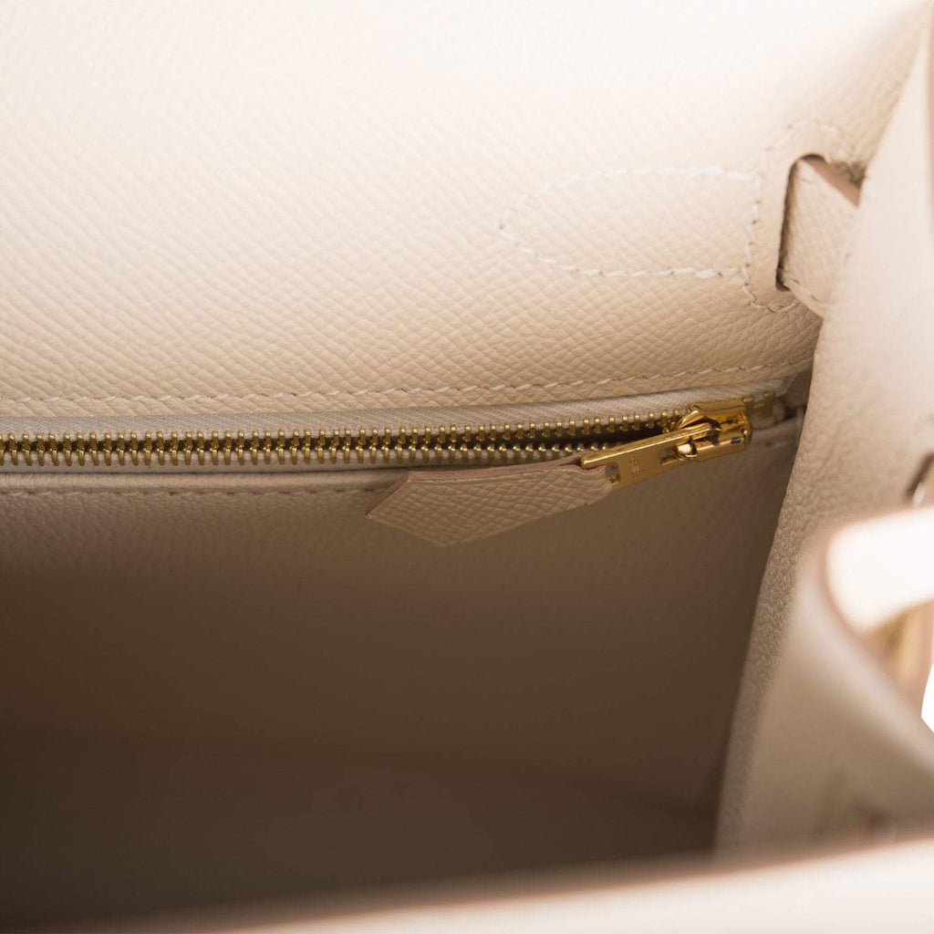 Hermes Craie Epsom Sellier Kelly 28cm Gold Hardware