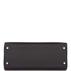 Hermes Black Togo Retourne Kelly 28cm Palladium Hardware