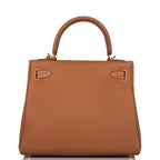 Hermes Gold Togo Retourne Kelly 25cm Gold Hardware