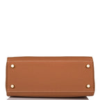 Hermes Gold Togo Retourne Kelly 25cm Gold Hardware