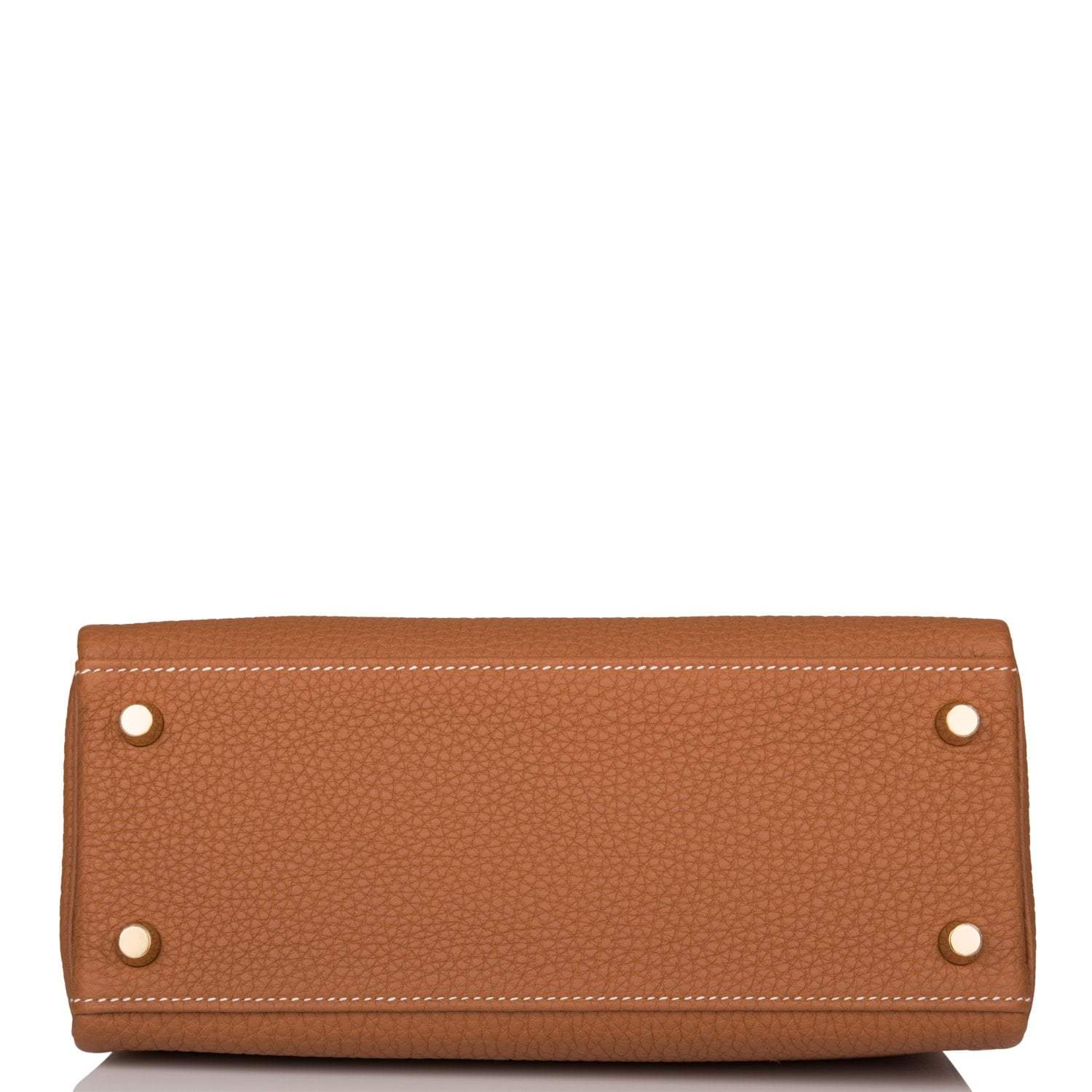 Hermes Gold Togo Retourne Kelly 25cm Gold Hardware