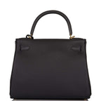 Hermes Black Togo Retourne Kelly 28cm Gold Hardware