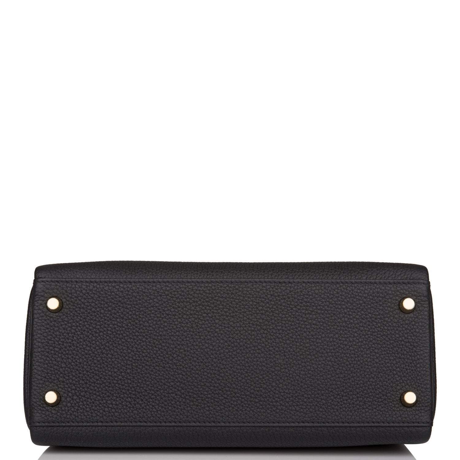 Hermes Black Togo Retourne Kelly 28cm Gold Hardware