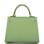 Hermes Vert Criquet Epsom Sellier Kelly 25cm Gold Hardware