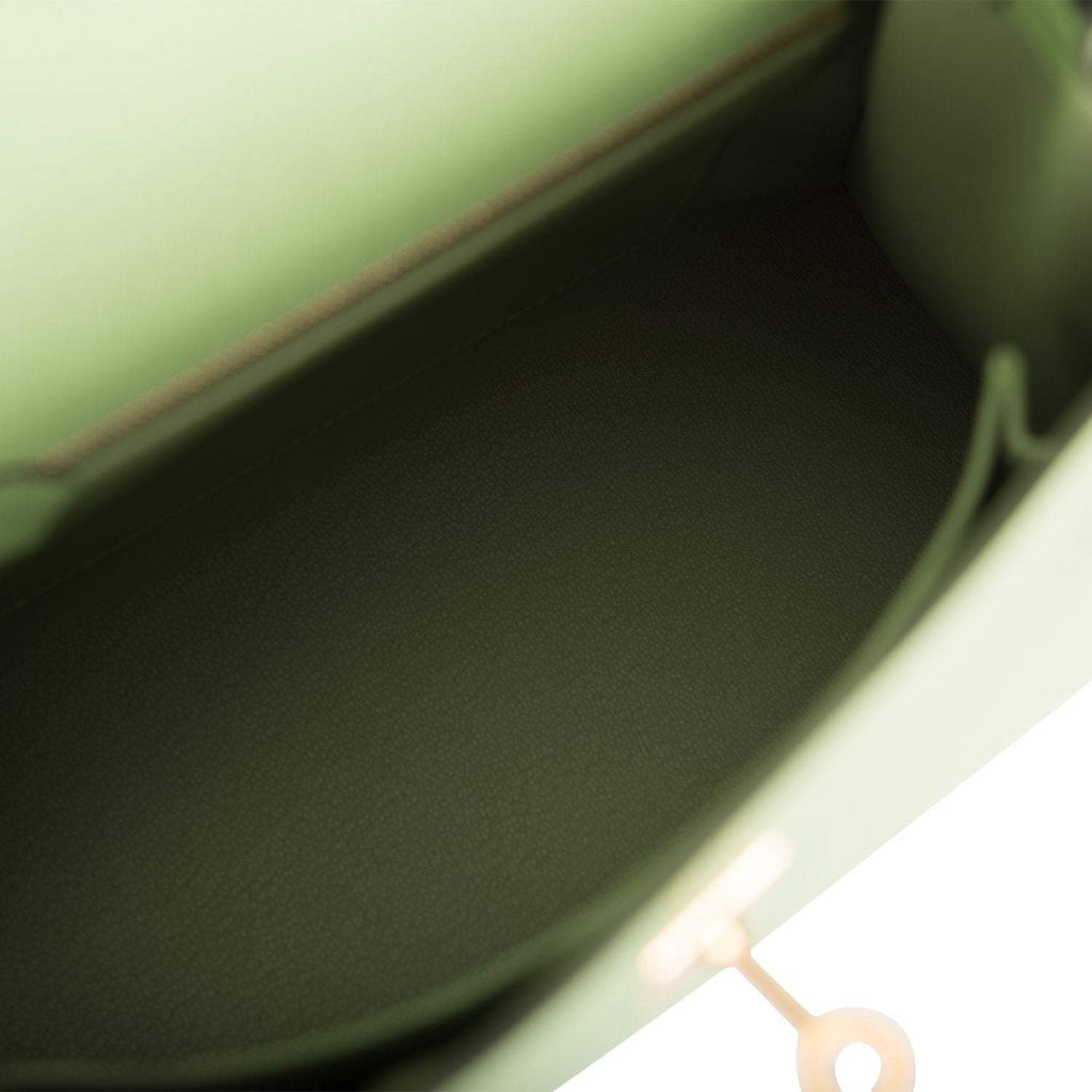 Hermes Vert Criquet Epsom Sellier Kelly 25cm Gold Hardware