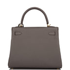 Hermes Etain Togo Retourne Kelly 25cm Gold Hardware