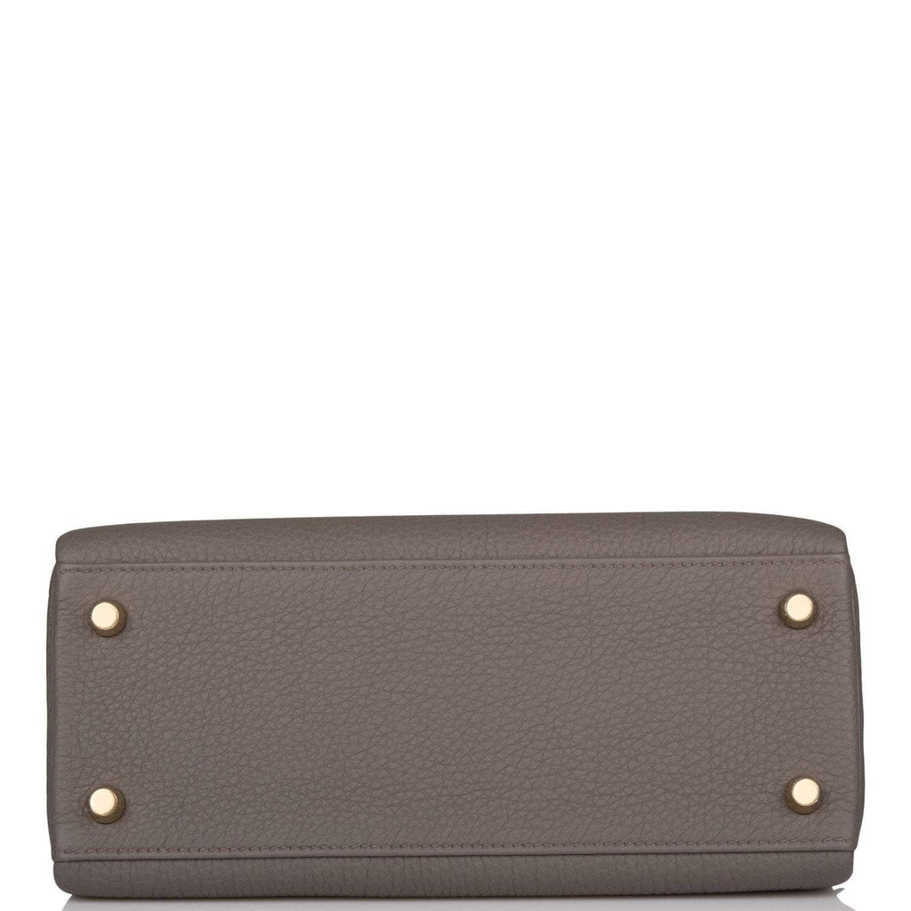 Hermes Etain Togo Retourne Kelly 25cm Gold Hardware