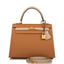 Hermes Kelly Sellier 25cm Gold and Trench Epsom  Brushed Gold Hardware