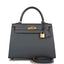 Hermes Bleu Orage Epsom Sellier Kelly 25cm Gold Hardware